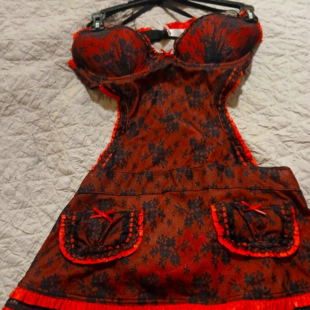 VS Lace And Satin Negligee